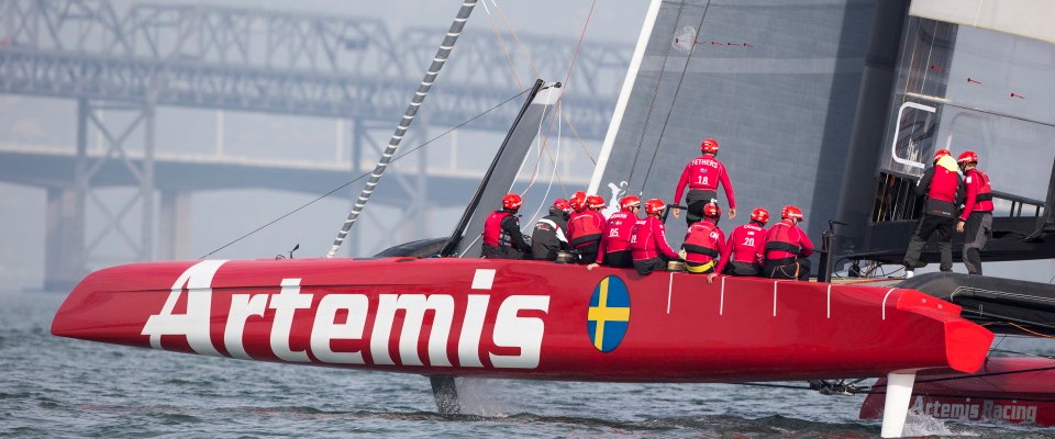 Artemis Racing, Day two sailing the AC72, 15 November 2012, Alameda, USA